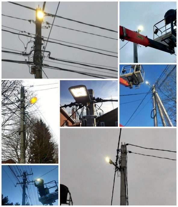 Более 20 фонарей и ламп уличного освещения заменили и отремонтировали за период с 18 по 25 января