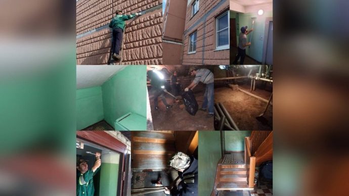 Сотрудники МБУ «ЖКУ г.о. Истра» продолжают ремонтные работы в многоквартирных домах