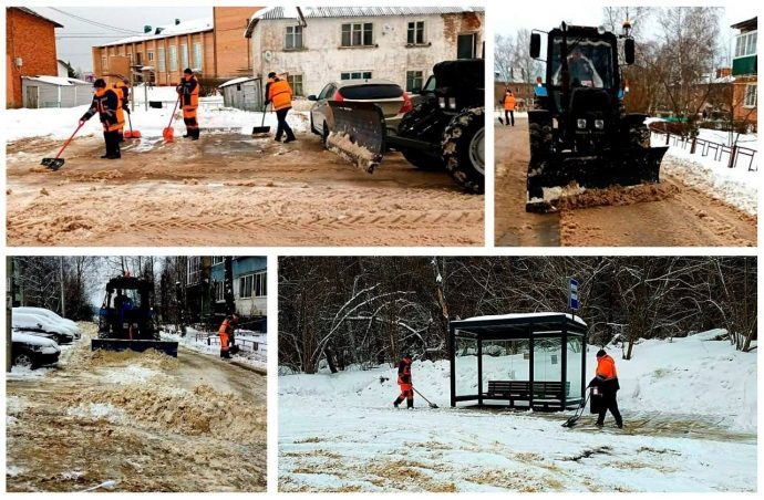 За сутки сотрудники МБУ «ДОДХИБИМР» от снега расчистил почти 385 тысяч квадратных метров территорий 