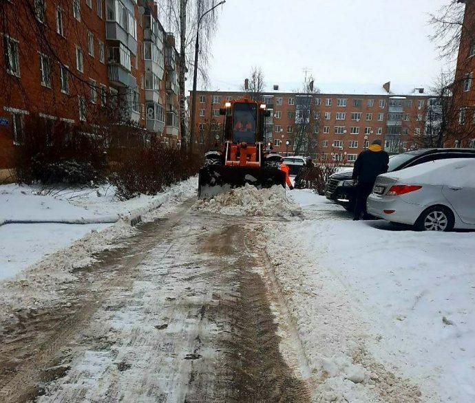 62 единицы техники МБУ «ДОДХИБИМР» задействованы в уборке снега на дорогах и тротуарах г.о. Истра