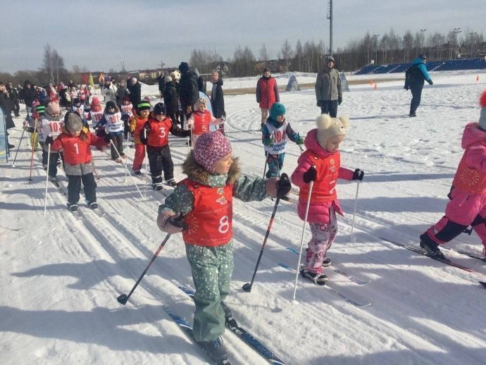 Лыжный забег для самых маленьких состоялся на территории СК «Арена-Истра»