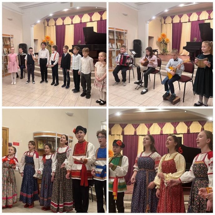 В Дедовской музыкальной школе прошел отчетный концерт народного хора и солистов «Зимний вечер»