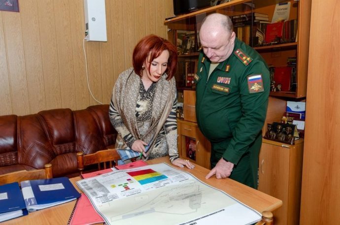 Татьяна Витушева провела рабочую встречу с военным комиссаром Андреем Закржевским