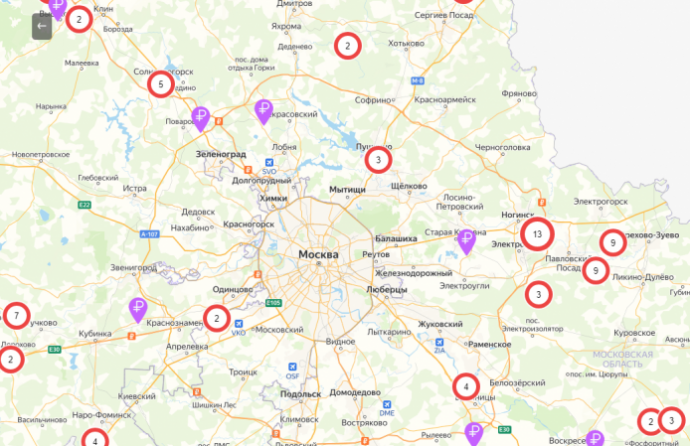 ​Подмосковный Мининвест составил карту земельных участков для аренды за 1 рубль