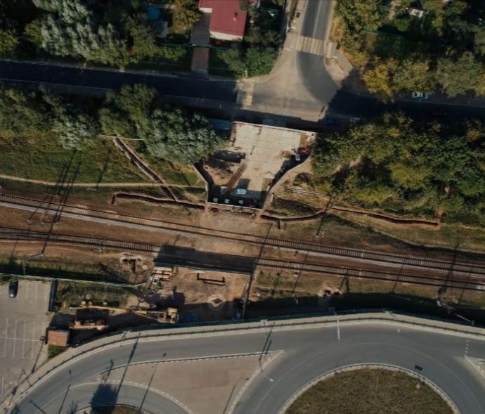 О ходе строительства надземного пешеходного перехода на ЖД ст. Дедовск